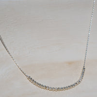 Silver Diamond Cut Necklace
