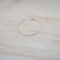 Sterling Silver Morse Code Bracelet