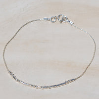 Sterling Silver Morse Code Bracelet