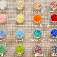 Silver and Color Bead Morse Code Necklace