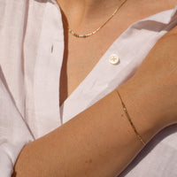 All-Gold Morse Code Bracelet