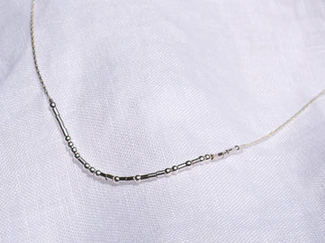 Sterling Silver Morse Code Necklace
