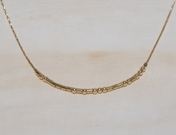 All-Gold Morse Code Necklace
