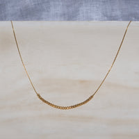 Gold Diamond Cut Statement Necklace