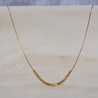 Gold Diamond Cut Statement Necklace