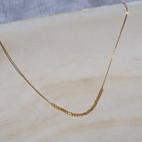 Gold Diamond Cut Statement Necklace