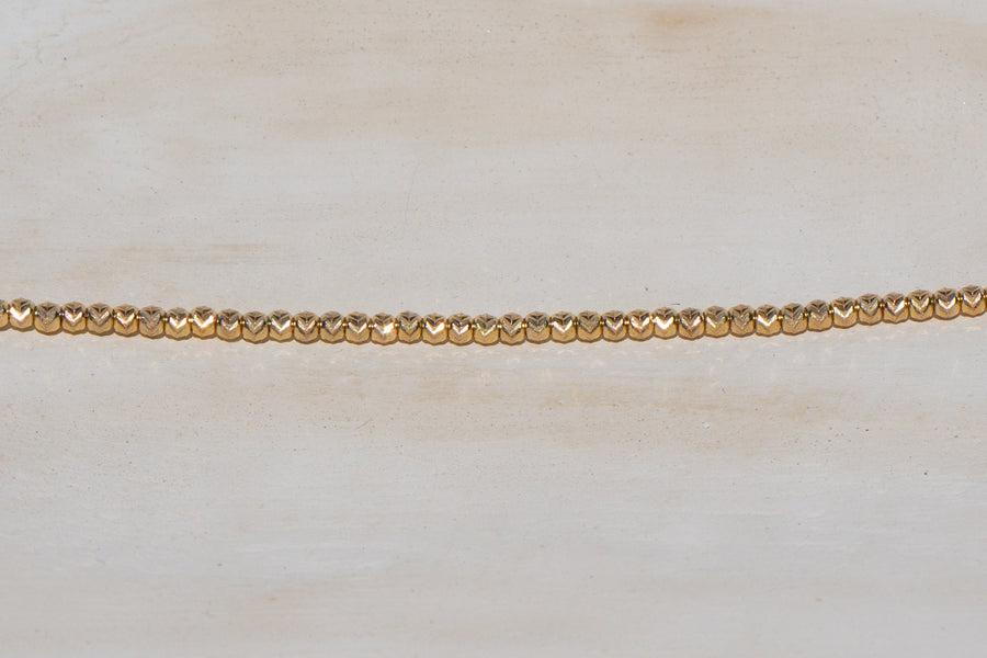 Gold Diamond Cut Bracelet