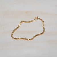 Gold Diamond Cut Bracelet