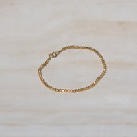 Gold Diamond Cut Bracelet