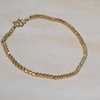 Gold Diamond Cut Bracelet