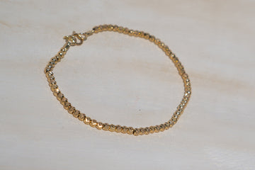 Gold Diamond Cut Bracelet