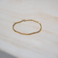 Gold Diamond Cut Bracelet