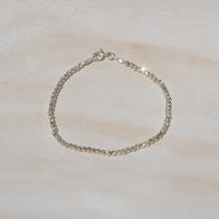 Silver Diamond Cut Bracelet